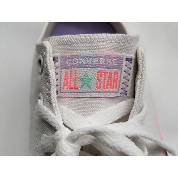 Converse All Star Shoes Junior Size 6 Womens 7.5 EU 38.5 Pastel Zigzag Low Top - Picture 10 of 11